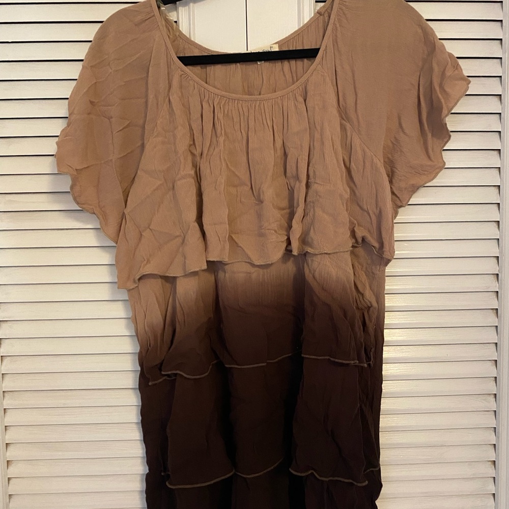 Western ombré top